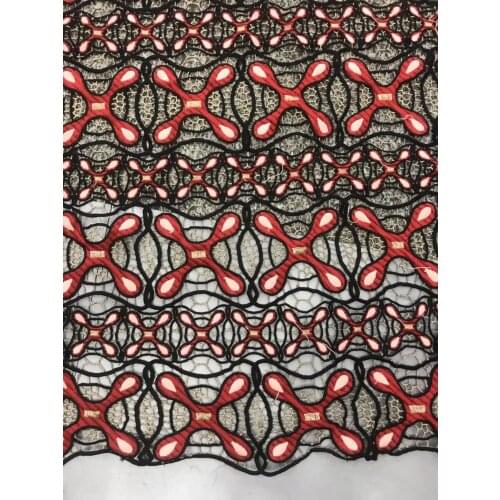2019 New Design French Africa cord Lace Fabric High Quality African Embroidered Swiss Voile Lace Fabric For Wedding 5yards ZL445
