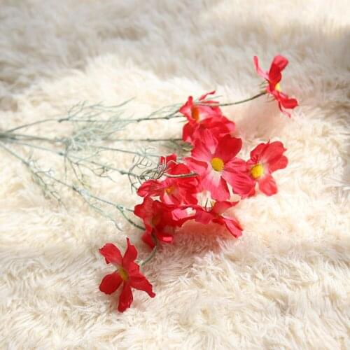 New DIY Artificial Silk Fake Flowers Leaf Floral Wedding Home Decor Table, Bedroom, Living Room Bouquet Decorations Photo Props