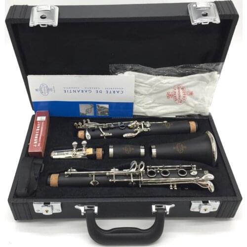 Brand New Music Fancier Club Bakelite A Clarinets E11 Professional Clarinet Silver Plated Keys 17 Keys With Case Mouthpiec