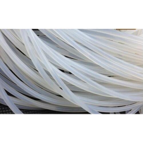 Transparent Diameter12/15/18/20/25mm 2Meters Solid Silicone Sealing Strip Anti-aging Heat-resistance Light Box Seal Strip