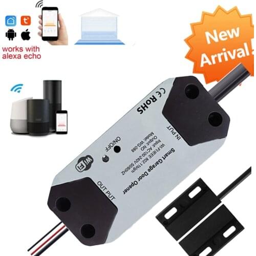 Garage Door Opener Wifi Remote Controller Supprot For Alexa Google Home Voice Remote Control Work With Tuya Smart/Smartlife APP