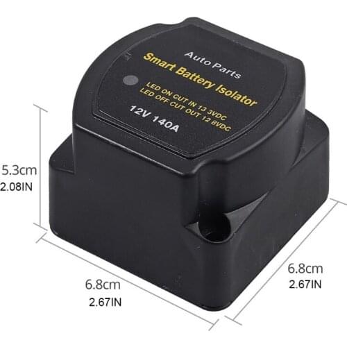 Voltage Sensing Relay 12V IP67 Double Battery Automatic Charging Relay for ATV UTV Boats