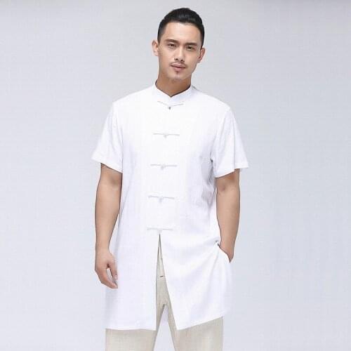 Chinese shirt bouse men traditional chinese clothing for men male Chinese mandarin collar shirt kung fu outfit tops TA173