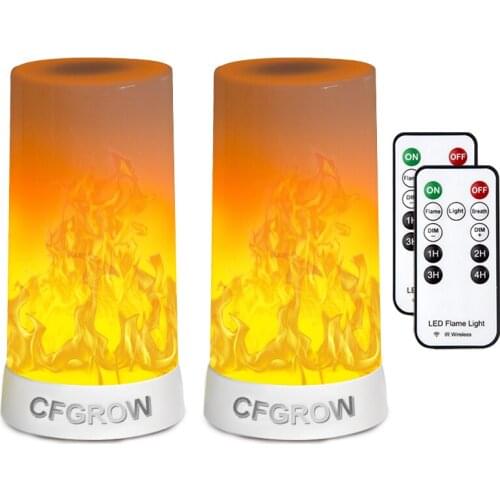 LED Flame Effect Fire Light Bulb Waterproof Outdoor Indoor Flickering Emulation 3 Modes Magnetic Led Flame Lamp USB Rechargeable