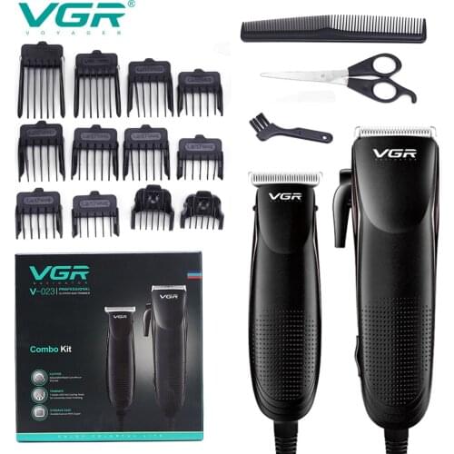 VGR V-023 Professional Adjustable Hair Trimmer Finishing Usb Rechargeable Hair Clipper for Men Hair Cutting Machine Low Noise