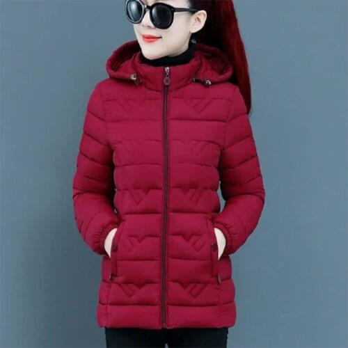 Womens short cotton-padded jacket, light and thin down padded jacket, slim fashion padded jacket, trendy winter jacket