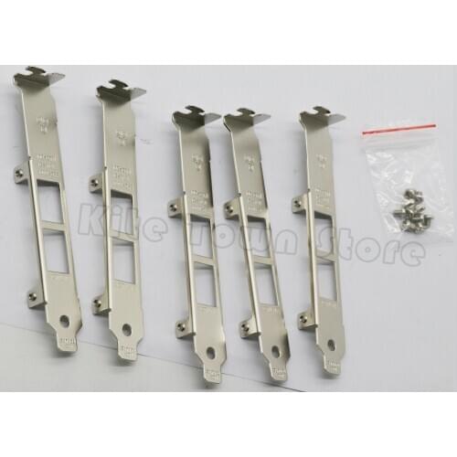 5pcs New Generic Full Height Bracket Replacement for Intel X540-T2 Network Card with screws