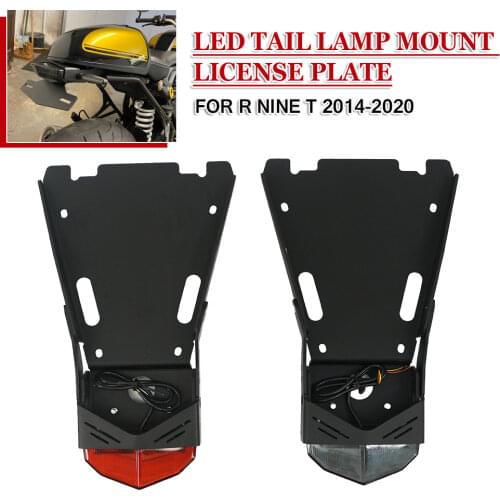 For BMW R NINET NINE T R9T Racer Scramble R9 T 2014-2020 Motorcycle Taillight Rear Tail Lamp Mount License Plate Bracket Brake