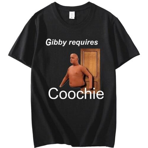 Gibby Requires Soil Unisex Black Tshirt Men T Shirt Cotton Tshirt Men Summer Fashion T-shirt Euro Size
