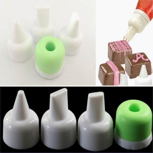Hot 4PCS Cake Dessert Decorators Tip Set Icing Cream Pastry Tool Plastic Nozzles Home Party Kitchen Cake Nozzles Tools K232