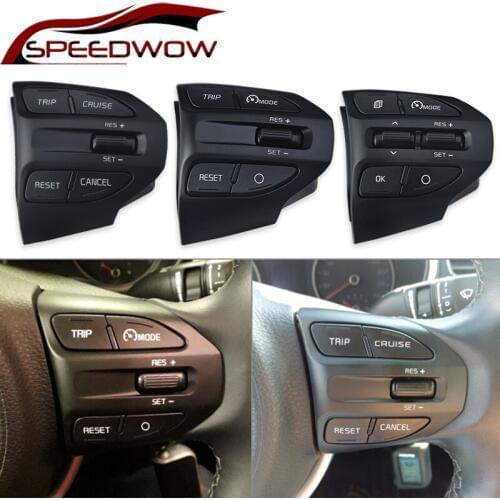 SPEEDWOW Car Steering Wheel Button Bluetooth Audio Phone Cruise Control Volume Switch For KIA K2 RIO 2017 2018 2019 RIO X LINE