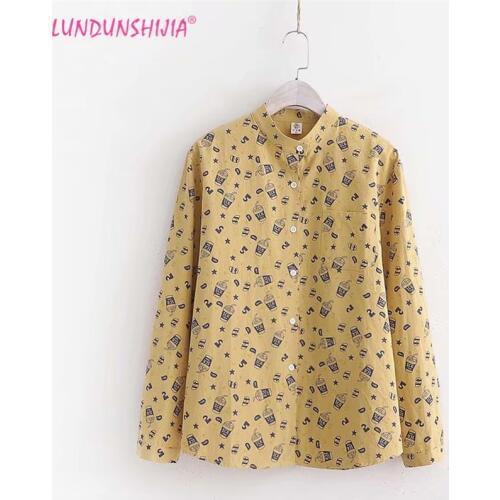 Блузки с принтом LUNDUNSHIJIA China At AliExpress