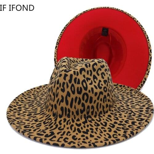 New Retro Style Patchwork Wool Felt Jazz Fedora Hats 9.5CM Big Wide Brim Warm Wool Hat for Women Panama Party Trilby Cap