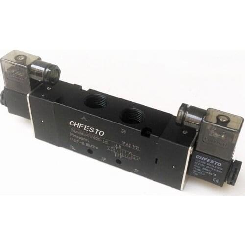 4V420-15 AC220V Pneumatic Solenoid Valve 1/2'' 5/2 Way Valve