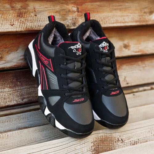 Hiking Shoes Winter Men Sneakers Warm Snow Couple Women Boots Walking Shoes High-top Non-slip Ankle Plus Size 48 Sports Shoes