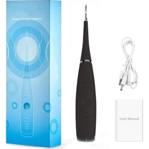 Portable Electric Sonic Dental Scaler Tooth Calculus Remover Stains Tartar Tool Cleaner Oral Hygiene Dentist Whiten Drop shippi