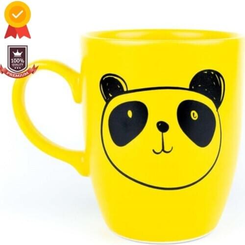 Drawing Panda Cup Ceramic Mug Breakfast Mugs Funny Glass Mug For Tea Large Coffee Cup Lego Water Bottle Drinkware Friend Mugs
