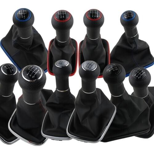 For Volkswagen VW BORA GOlf 4 JETTA MK4 GTI R32 1999-2005 Car Styling Manual Gear Shift Knob With Gaitor Boot Cover