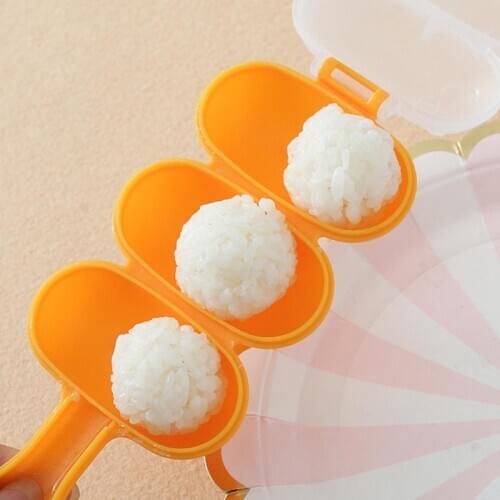 DIY Rice Ball Molds Ball Shape Sushi Maker Mould Rice Ball With Spoon Bento Making Mold Kitchen Tools Gadgets