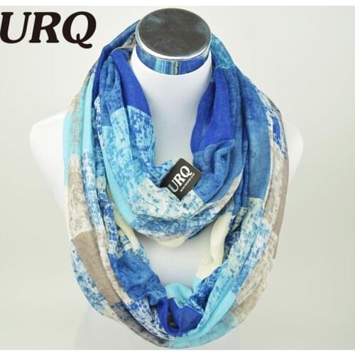 Winter Tube Scarves Warm For Women 2016 New Design plaid lady Ring Scarfs Infinity Scarf muffler V8A18430