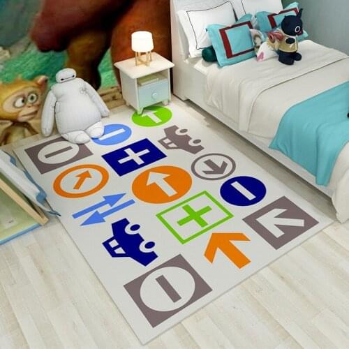 Modern Geometric Cartoon Children Kid Baby Living Room Girl Bedroom Carpet Big Area Rugs 3D Printing Large Floor Parlor Mats