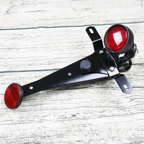 Vintage motorcycle custom classic LED tail light rear light brake light stoplight stop lamp brake light with bracket