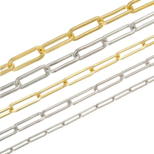 ZHUKOU 1 Meter Necklace chain&Choker chain for women DIY handmade necklace/Choker jewelry accessories Making Supplies model:VL39