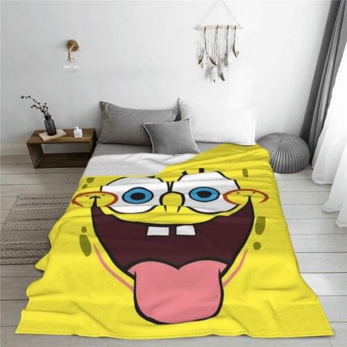 Winter throw warm flannel Sponge Baby blanket Comic anime blankets for airplane travel Bedspread Wrap