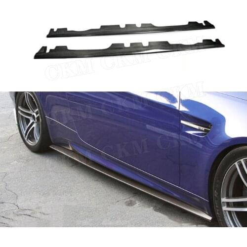 Carbon Fiber Side Skirts Door Aprons Cover For BMW 3 Series E92 E93 M3 2008-2013 side Bumper Sill Stripe Guard