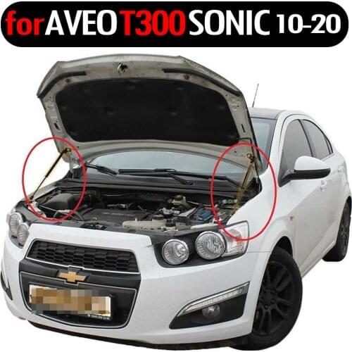 Lift Support Shock Damper for Chevrolet AVEO Sonic for Holden Barina 2012-2020 Absorber Carbon Fiber Bonnet Modify Gas Struts