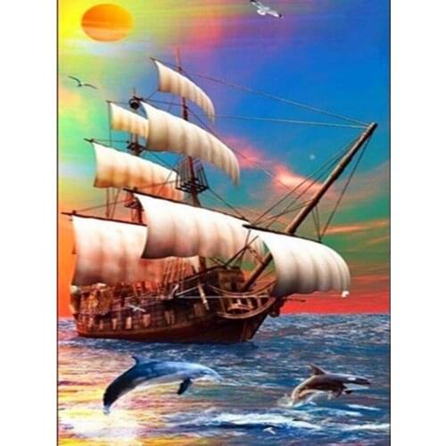 Ocean Landscape Paint By Numbers Set Oil Painting For Adult Diy Kits Canvas Frame Picture Drawing Coloring By Numbers Decor Art