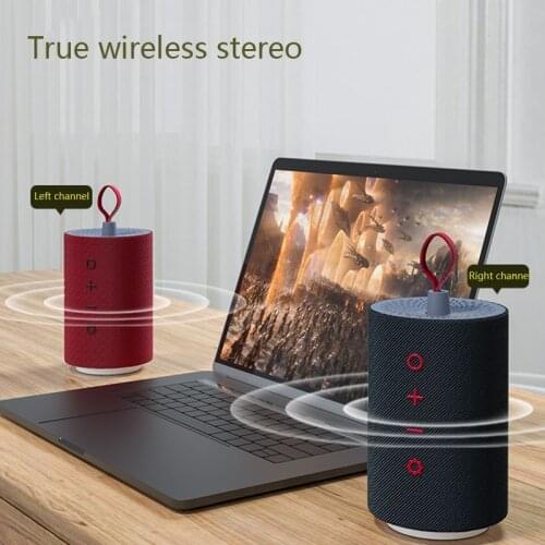 TWS Lnterconnect Bluetooth Speaker Fabric Home Stereo Bluetooth Speaker Outdoor Portable Waterproof Subwoofer Bluetooth Speaker