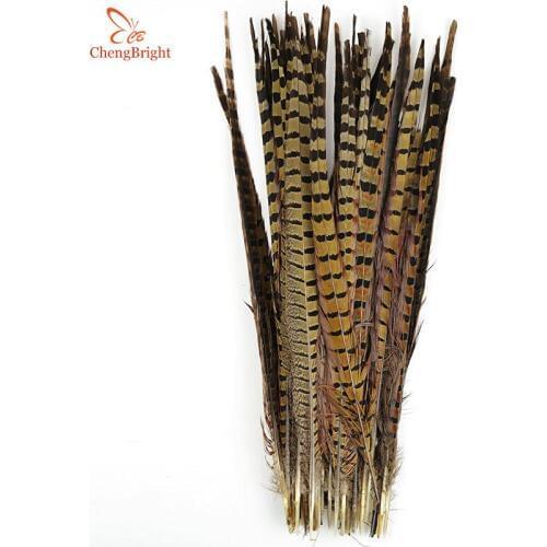 ChengBright Wholesale 100Pcs 12-28inch/30-70cm Natural Pheasant Tail Feathers Carnival Wedding Decoration Pheasant Feather plume
