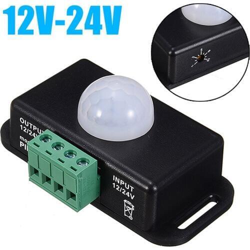 12V-24V 6A PIR Sensor Switch DC Infrared IR Motion Sensor Home LED Light Lighting Detector Switches