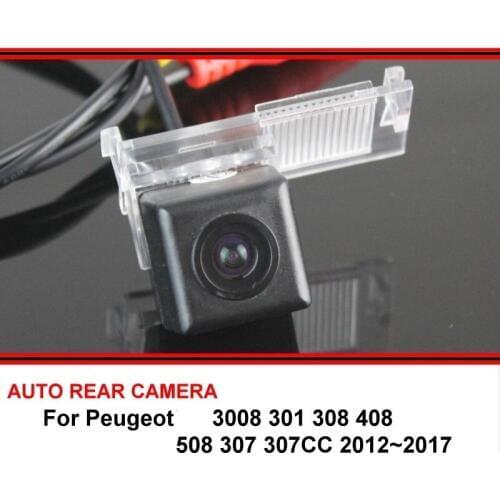 For Peugeot 3008 301 308 408 508 307 307CC 12~17 Car Waterproof Night Vision trasera Rear View Reversing Backup Camera SONY