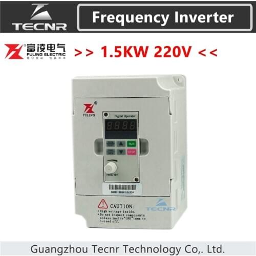 Fuling 1.5KW frequency inverter 220V for 800W 1.5KW cnc spindle motor