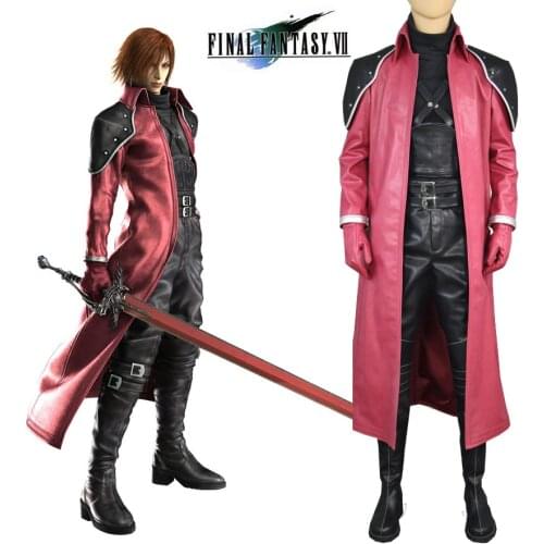 Final Fantasy VII Genesis Rhapsodos Red Cosplay Costume
