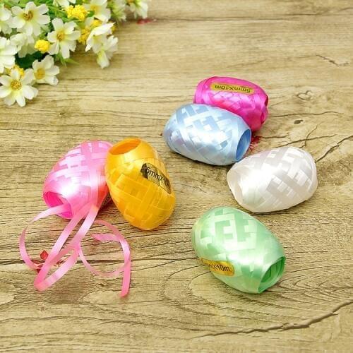 New 6 Roll/set 5mm*10m Foil Balloons Ribbon Wedding Gift Party Birthday Decoration Feast Accessories Curling Tapes