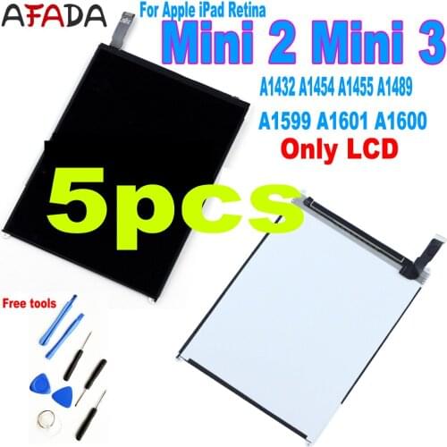 5 Pcs 7.9'' For iPad Mini 2 3 Gen Retina Mini2 LCD A1489 A1490 Mini3 A1599 A1600 A1601 Matrix Screen LCD Display Or Touch
