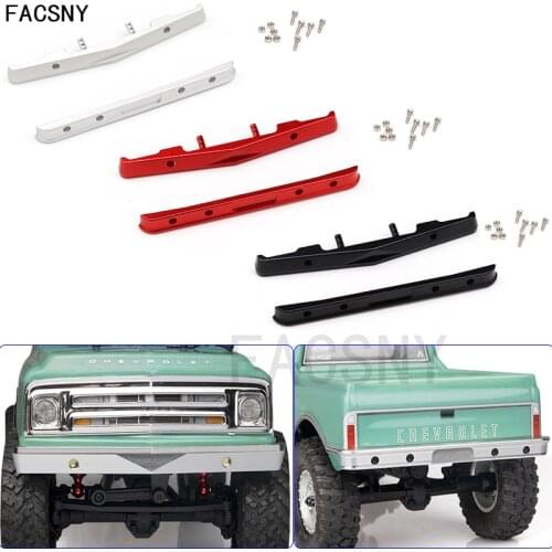 Metal Front & Rear Bumper Upgrade Parts Accessories for Axial SCX24 AXI00001 Chevrolet C10 1/24 RC Crawler Car
