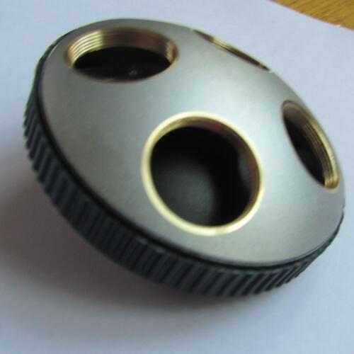 4 holes Metal Big Size objective converter Biological Microscope Revolving Nosepiece Four-hole Microscope Objective Lens Adapter