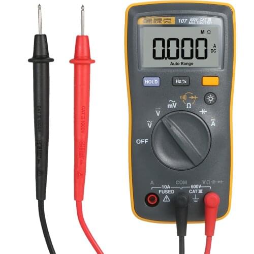 FLUKE 6000 Counts Mini Palm-sized Multimeter Voltmeter Ammeter Meter AC/DC Current Resistance Capacitance Continuity Frequency