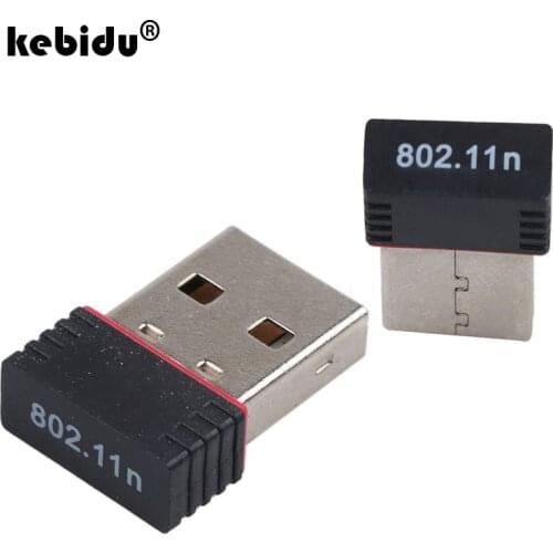 Kebidu Mini USB Wifi Adapter 802.11n Antenna 150Mbps USB Wireless Receiver Dongle Network Card External Wi-Fi For Desktop Laptop