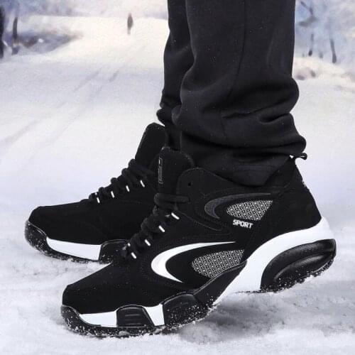 2021 winter running shoes mens and womens warm cotton autumn sports shoes outdoor mens walking sports shoes large size 36-48