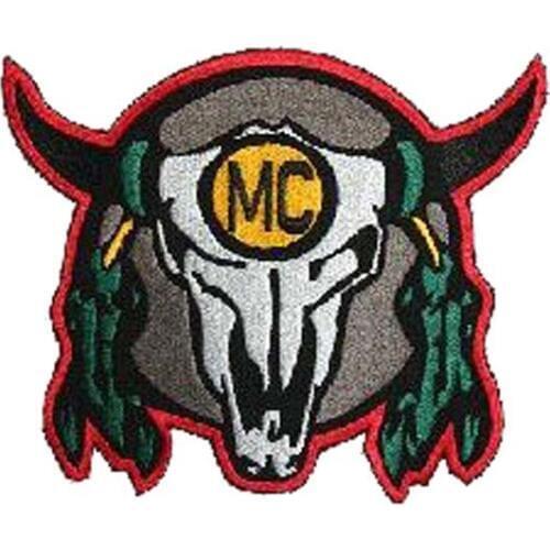 Ox-Head Embroidery Patches Made by Twill with Flat Broder and PVC Backing Customized MOQ 50pcs free shipping by Post
