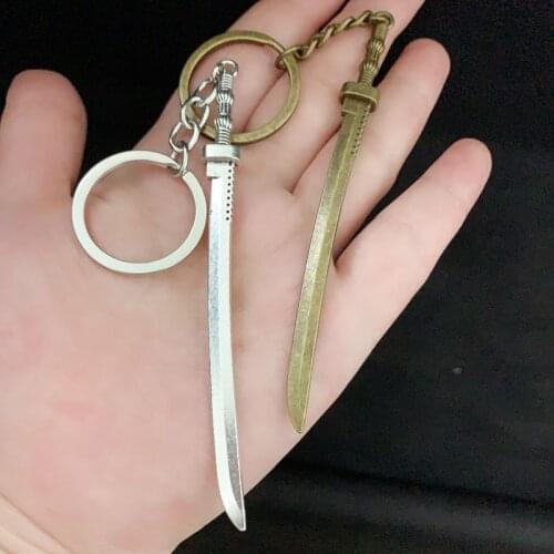 New Long Sword Keychain Ms. Mens Buckle Tool Holder Scabbard 106 * 10mm Car Keychain Gift Keychain