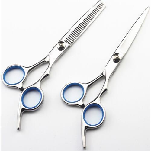 Professional 6.0 inch 4cr steel cut hair scissors cutting barber makas hair scissor salon thinning shears hairdressing scissors