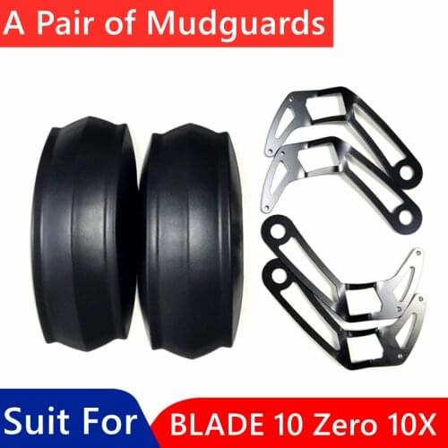 A Pair of Mudguards(Plastic and Metal Mounting Parts) For BLADE 10 Zero 10X Kickscooter Smart Electric Scooter Front Rear Fender