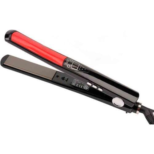 LCD Display Titanium plates Flat Iron 1 inch Straightening Irons Styling Tools Professional Hair Straightener Floating plate