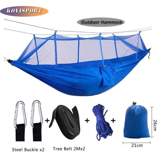 Outdoor Camping Gardon Portable Mosquito Net Hanging Hammock With Multiple Color Options